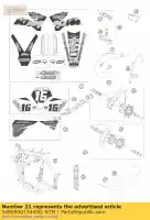 5480900134430, KTM, roue avant cpl. 1,6x21'excel ktm sx sxs 125 250 450 540 2005, Nouveau