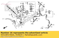 Ici, vous pouvez commander le plaque, diaphragme auprès de Honda , avec le numéro de pièce 45518KV3006: