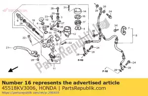 Honda 45518KV3006 placa, diafragma - Lado inferior