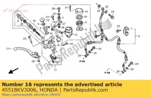 Honda 45518KV3006 plaque, diaphragme - La partie au fond