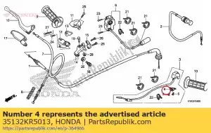 honda 35132KR5013 plaat, instelling - Onderkant