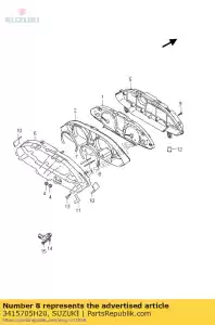 suzuki 3415705H20 decoration ring - Bottom side