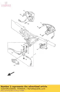 yamaha 52SH39220000 alavanca 2 - Lado inferior
