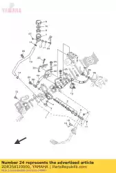 Ici, vous pouvez commander le flexible, frein 4 auprès de Yamaha , avec le numéro de pièce 2DR2581J0000: