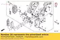 45442MAT000, Honda, collar, l. soporte de pinza honda xl varadero v vfr  a cbr super blackbird xx gl goldwing va fi cb x11 sf st pan european bagger f6 b 50th gold wing deluxe abs 8a cbr1100xx vfr800fi xl1000v cb1100sf gl1800a st1300 st1300a vfr800 vfr800a xl1000va gl1800 airbag gl1800b 1000 800 1100 1, Nuevo