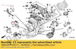 Tutaj możesz zamówić jednostka steruj? Ca abs od Honda , z numerem części 38600MCAA71: