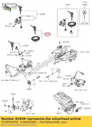 Here you can order the cap-tank,fuel from Kawasaki, with part number 510495009: