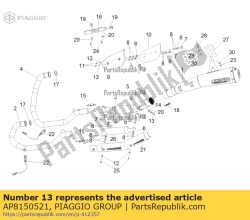 Aprilia AP8150521, ?ruba imbusowa, OEM: Aprilia AP8150521