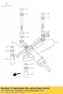 suzuki 5172202FA0 entretoise, direction - La partie au fond