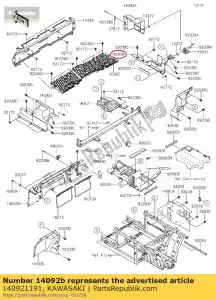 kawasaki 140921191 01 cover,side,rh,rr - Bottom side