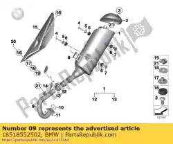 Qui puoi ordinare collettore di scarico da BMW , con numero parte 18518552502: