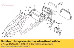 honda 77357KS4620 pad, sissy bar - Onderkant