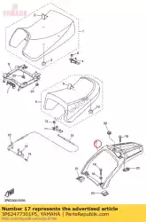 Ici, vous pouvez commander le poignée, siège auprès de Yamaha , avec le numéro de pièce 3P62477301P5: