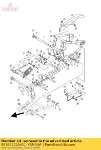 yamaha 90387122J600 col (34l) - La partie au fond