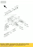 330011615TX, Kawasaki, braccio-comp-swing, argento kawasaki zx12r ninja a zx 12r 1200 , Nuovo