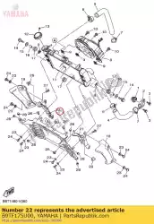 Here you can order the bracket 2 from Yamaha, with part number B9TF175U00: