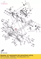 Aqui você pode pedir o colchete 2 em Yamaha , com o número da peça B9TF175U00: