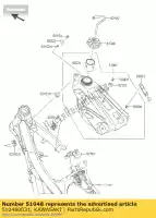 510480031, Kawasaki, cap-assy-tank, paliwo kx450e9f kawasaki kx 250 450 2009 2010 2011 2012 2013 2014 2015 2016, Nowy