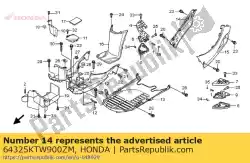 Ici, vous pouvez commander le couvercle, r l * nha95m * auprès de Honda , avec le numéro de pièce 64325KTW900ZM: