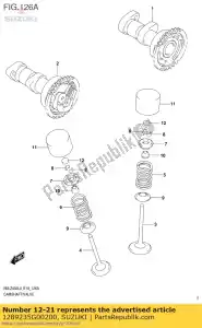 Suzuki 1289235G00200 calço, taco - Lado inferior