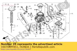 Ici, vous pouvez commander le chauffe-assy. Auprès de Honda , avec le numéro de pièce 16070KPF851: