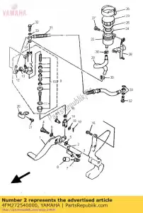 Yamaha 4FM272540000 haak - Onderkant