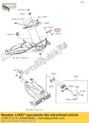 Aquí puede pedir 01 soporte de Kawasaki , con el número de pieza 110571214: