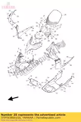 Ici, vous pouvez commander le pare-brise auprès de Yamaha , avec le numéro de pièce 37PF83800100: