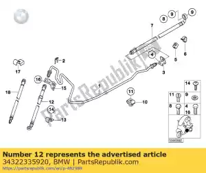 bmw 34322335920 brake hose - Bottom side