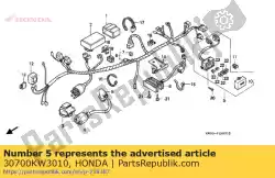 Aquí puede pedir conjunto de tapa, supresor de ruido de Honda , con el número de pieza 30700KW3010: