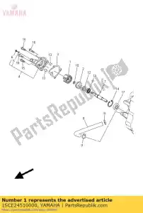 yamaha 1SCE24510000 impulsor, bomba de agua - Lado inferior