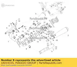 Qui puoi ordinare sonda lambda da Piaggio Group , con numero parte 1A014335: