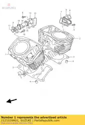 Here you can order the cylinder,front from Suzuki, with part number 1121039A01: