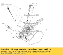 Aprilia 1A019163, Vite speciale, OEM: Aprilia 1A019163