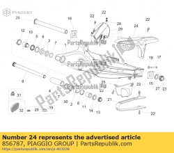 Aprilia 856787, Kettenschutz, OEM: Aprilia 856787