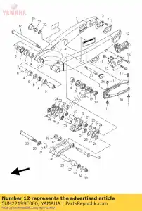 yamaha 5UM22199E000 supporto, catena - Il fondo