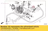 16430HP6A01, Honda, conjunto de válvulas, controle de ar ocioso honda  trx 420 500 520 680 700 2006 2007 2008 2009 2010 2011 2012 2013 2017 2018 2019 2020, Novo