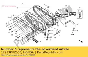 Honda 17213KVZ630 sello, caja aire / c - Lado inferior