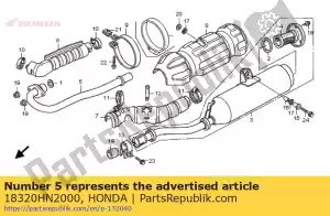 Honda 18320HN2000 pipe,exhaust - Bottom side