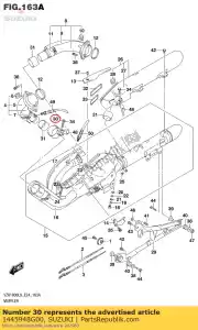 suzuki 1445948G00 abrazadera - Lado inferior