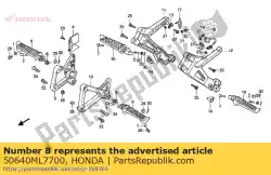 arm, l. Belangrijkste stap van Honda, met onderdeel nummer 50640ML7700, bestel je hier online: