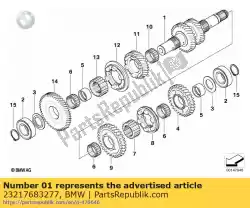 Here you can order the output shaft from BMW, with part number 23217683277: