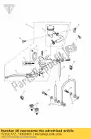 T2020772, Triumph, mangueira do freio triumph daytona 595 / 955i daytona 600 & 650 daytona 955i 132513 > speed four speed triple 141872 > 210444 speed triple 885cc955cc (efi) > 141871 tt600 600 650 955 1997 1998 1999 2000 2001 2002 2003 2004 2005 2006 2007 2008, Novo