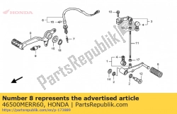 Hier finden Sie die pedal, rr. Bremse von Honda. Mit der Teilenummer 46500MERR60 online bestellen:
