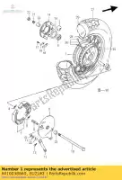 6410038860, Suzuki, conjunto de cubo traseiro suzuki vs 600 1996 1997, Novo