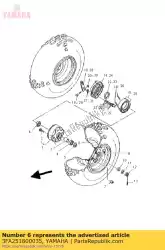 Ici, vous pouvez commander le roue avant comp. Auprès de Yamaha , avec le numéro de pièce 3FA251800035: