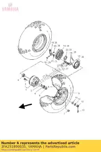 Yamaha 3FA251800035 roue avant comp. - La partie au fond