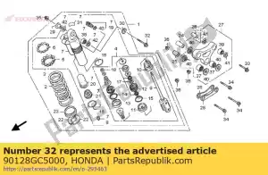 honda 90128GC5000 parafuso, flange, 10x70 - Lado inferior