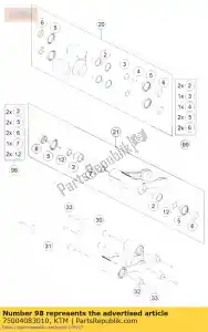 ktm 75004083010 tirez rep rep. kit 690 duke - La partie au fond