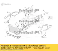 85682500XV5, Piaggio Group, prawy kana? powietrza. czerwony     , Nowy